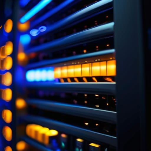 IT professional securing a new server.
